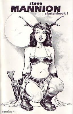 Steve Mannion sketchbook Fearless Dawn looks a little like Megan Fox