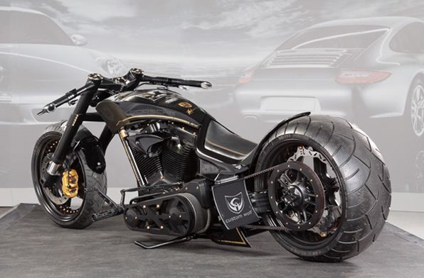 Wolf On Motorcycle