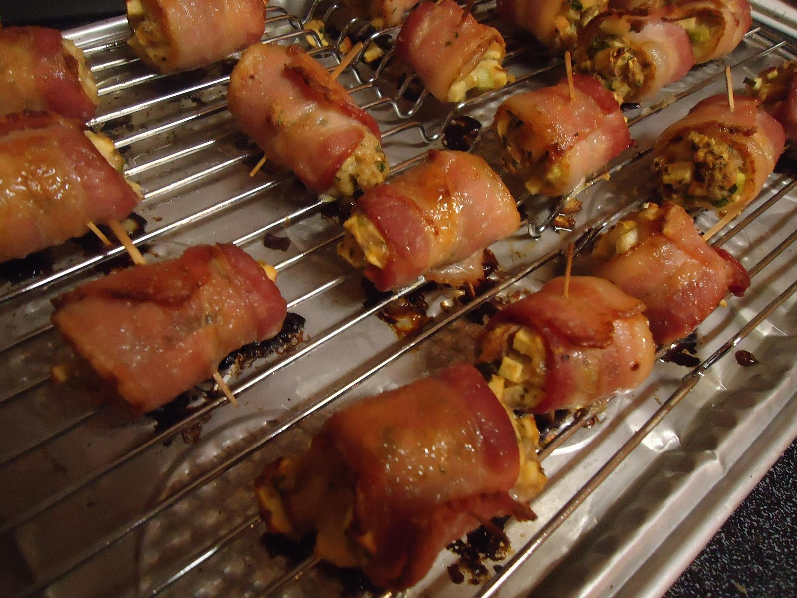 Stuffed Bacon Rolls