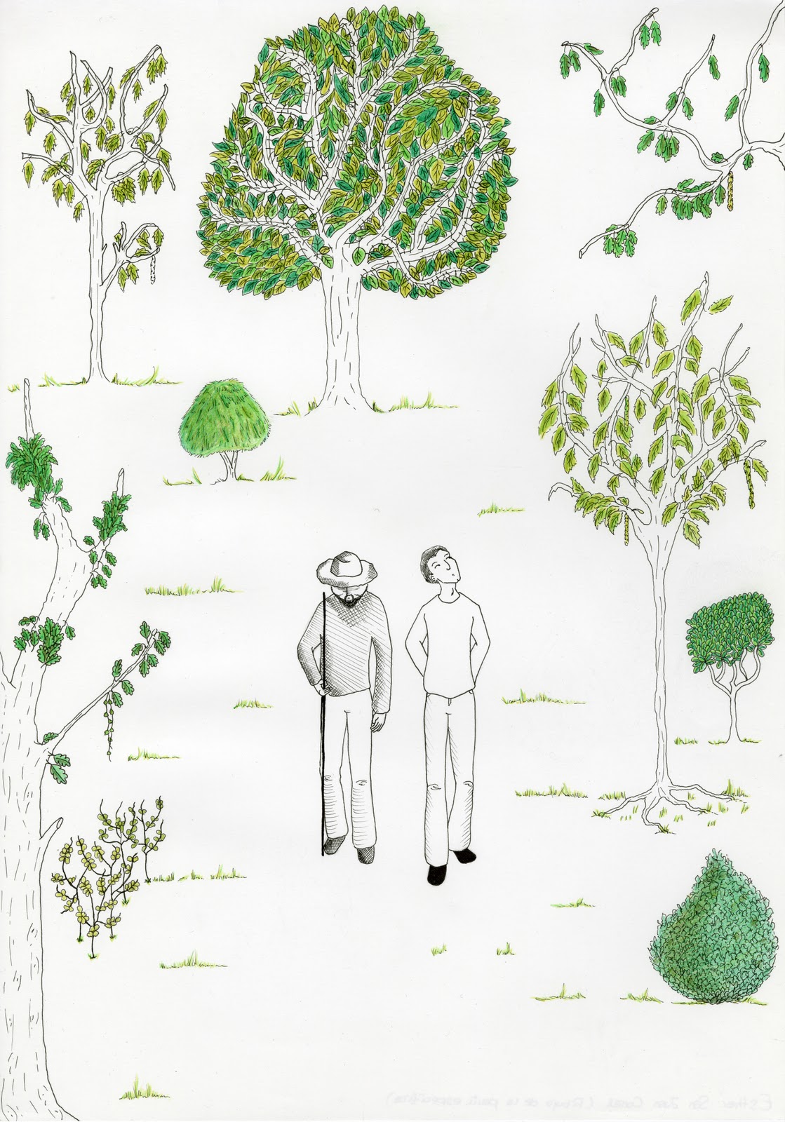 The Little Girl Smiling El Hombre que plantaba árboles