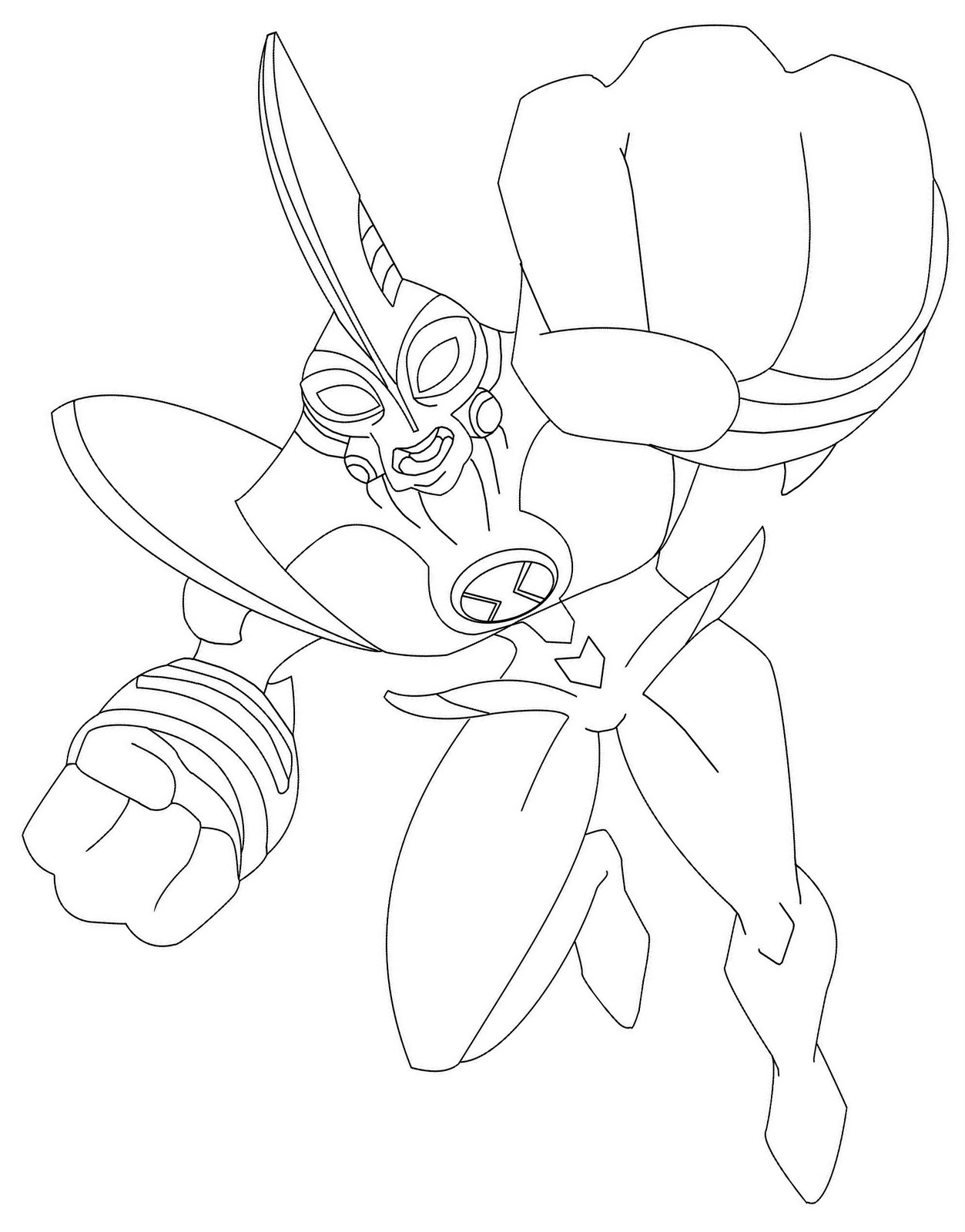 universo ben 10 desenhos para colorir