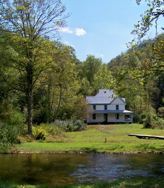 Outside Clyde Cataloochee Two Houses