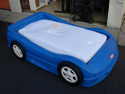 blue car bed