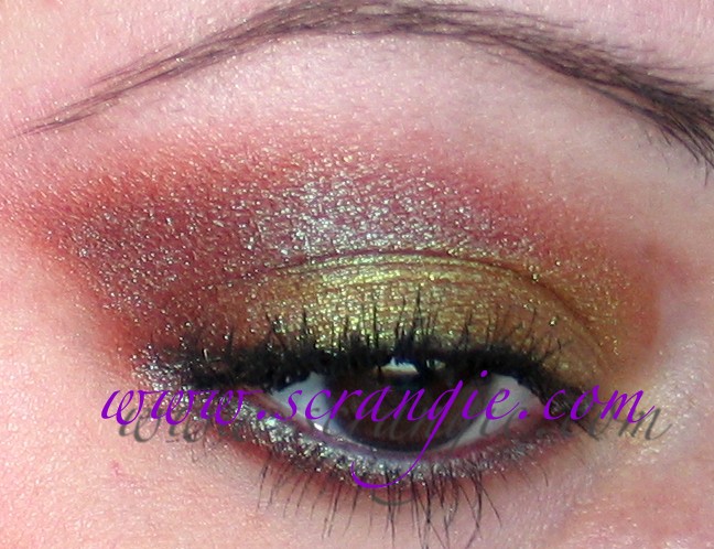 Scrangie: Brown/Green/Gold Duochrome Eyeshadow