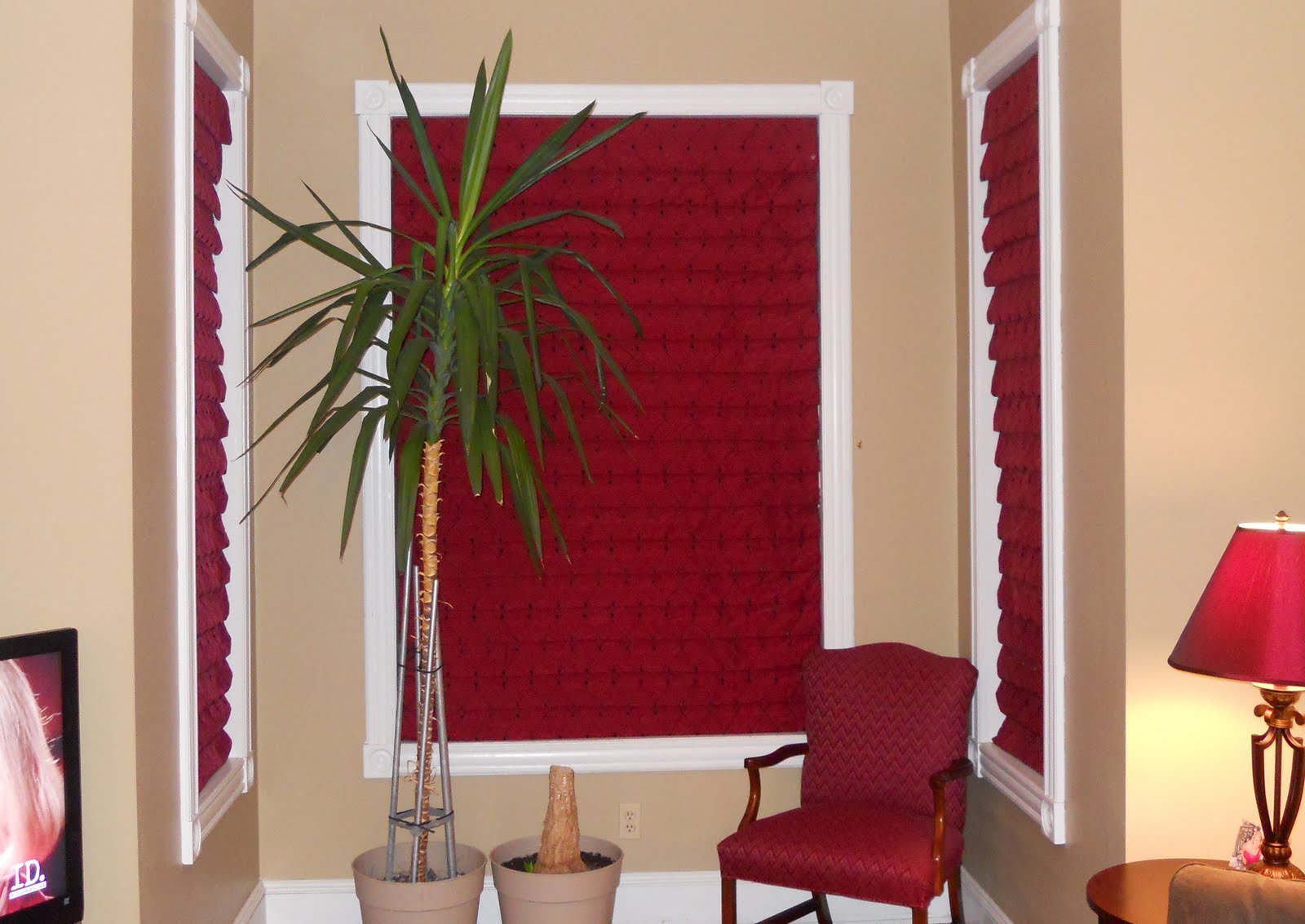 initially thought I wanted curtains. But I was concerned about space title=