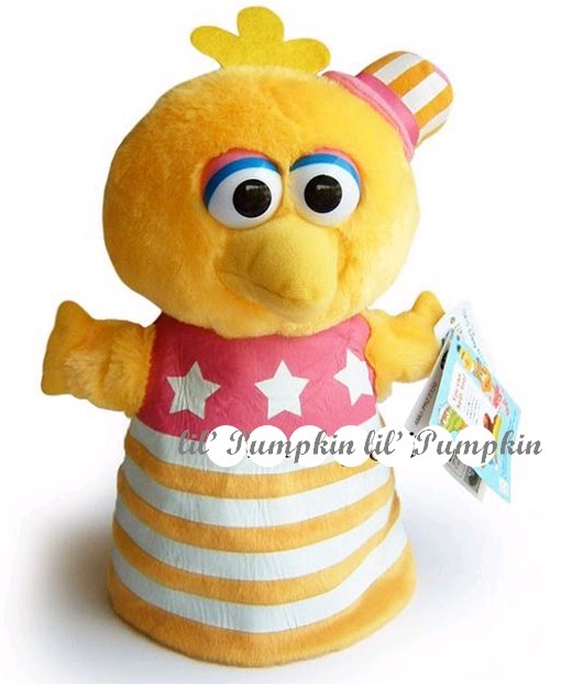 *lil' Pumpkin* Disney Sesame Street Hand Puppet Little Bird