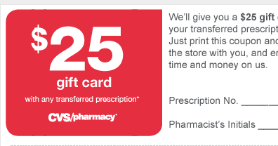 Prescription drug transfer coupon cvs