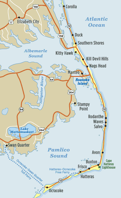 Just off the coast of North map of north carolina coast. Just off the coast of North