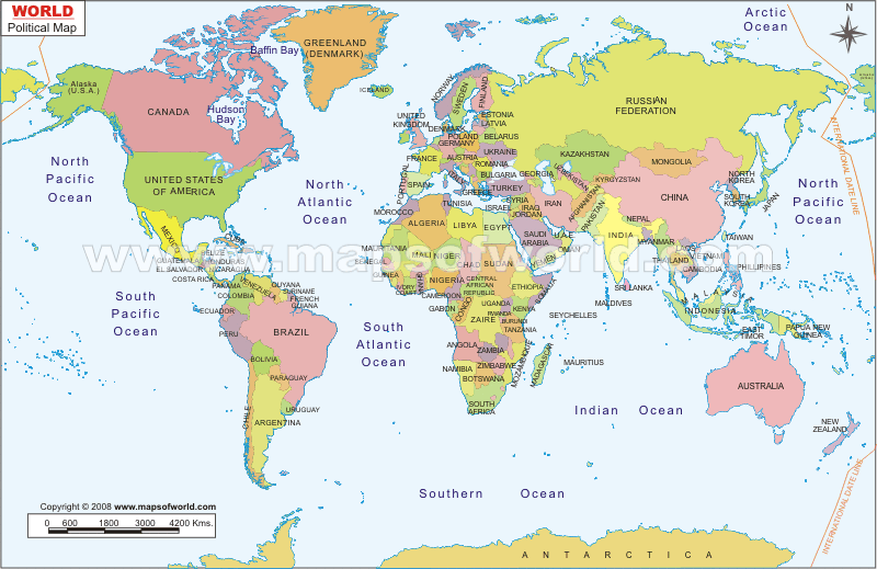 world map images for kids