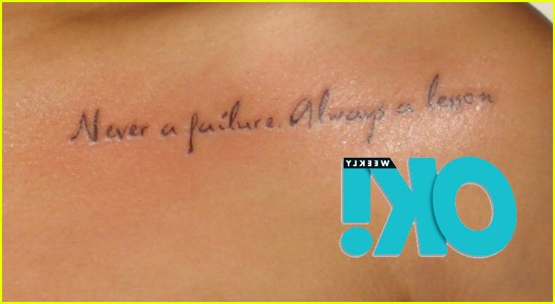 Rihanna's Tattoo I really love this she had it tatted on backwards
