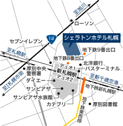 札幌 喜來登飯店SHERATON HOTEL SAPPORO地圖