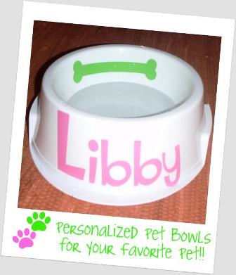 Personalized Pet Bowls