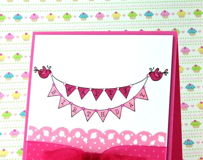 Kendra's Paper Creations: Pretty Pink Birthday Banner