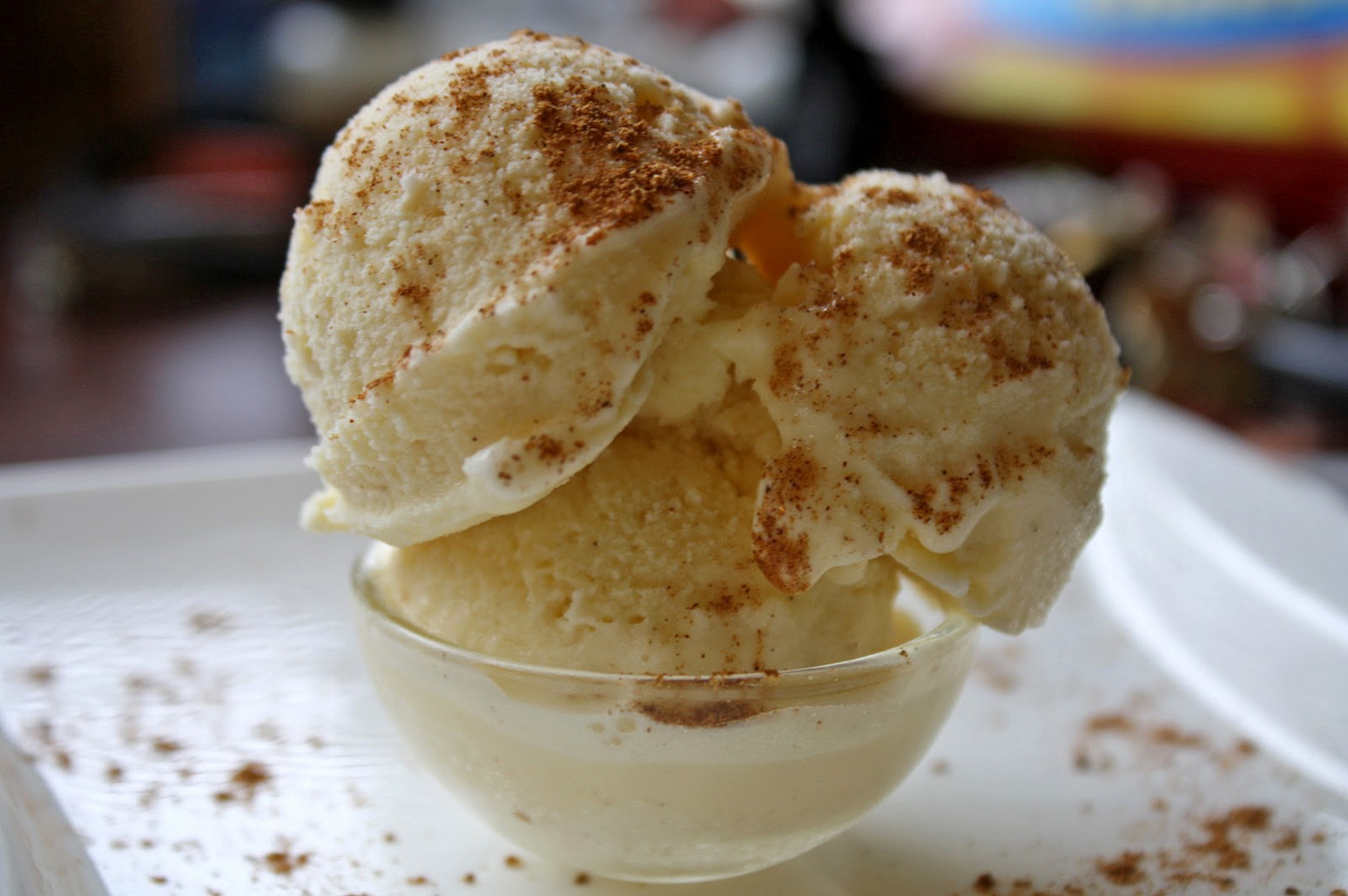 *SkinnyMinhy's Adventures in Food + Crafting Land* Eggnog Ice Cream