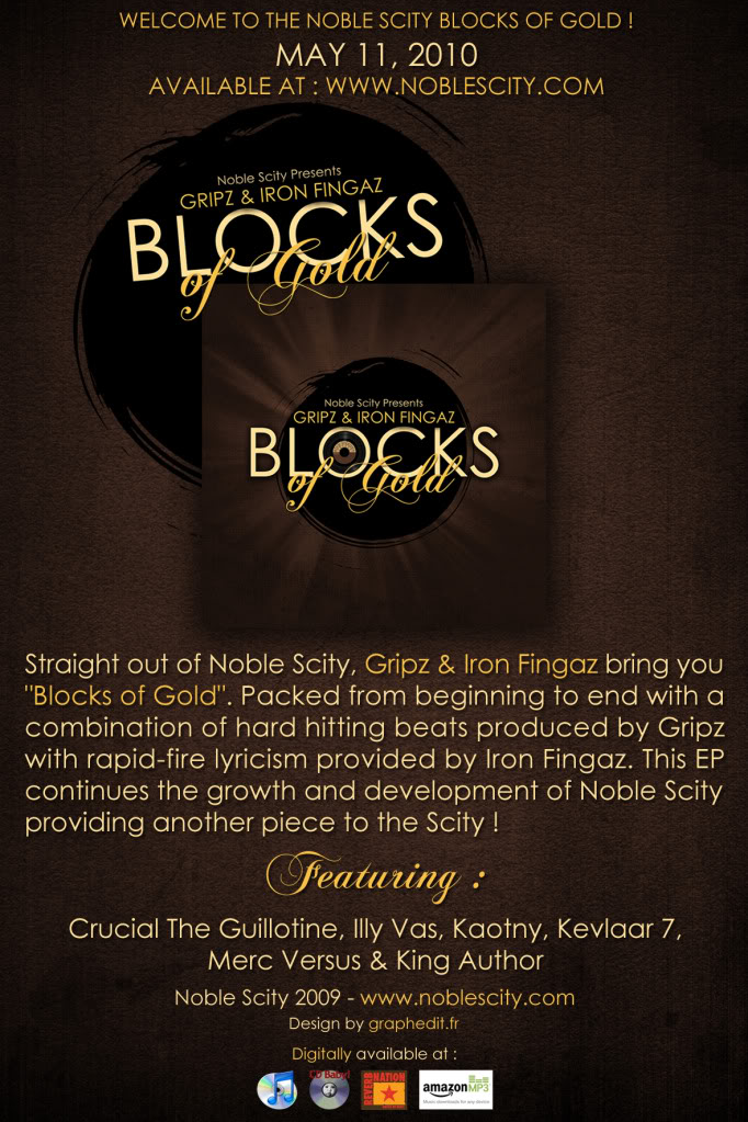 Gripz and Iron Fingaz - Blocks of Gold. For the next week, Gripz/GBuilding 