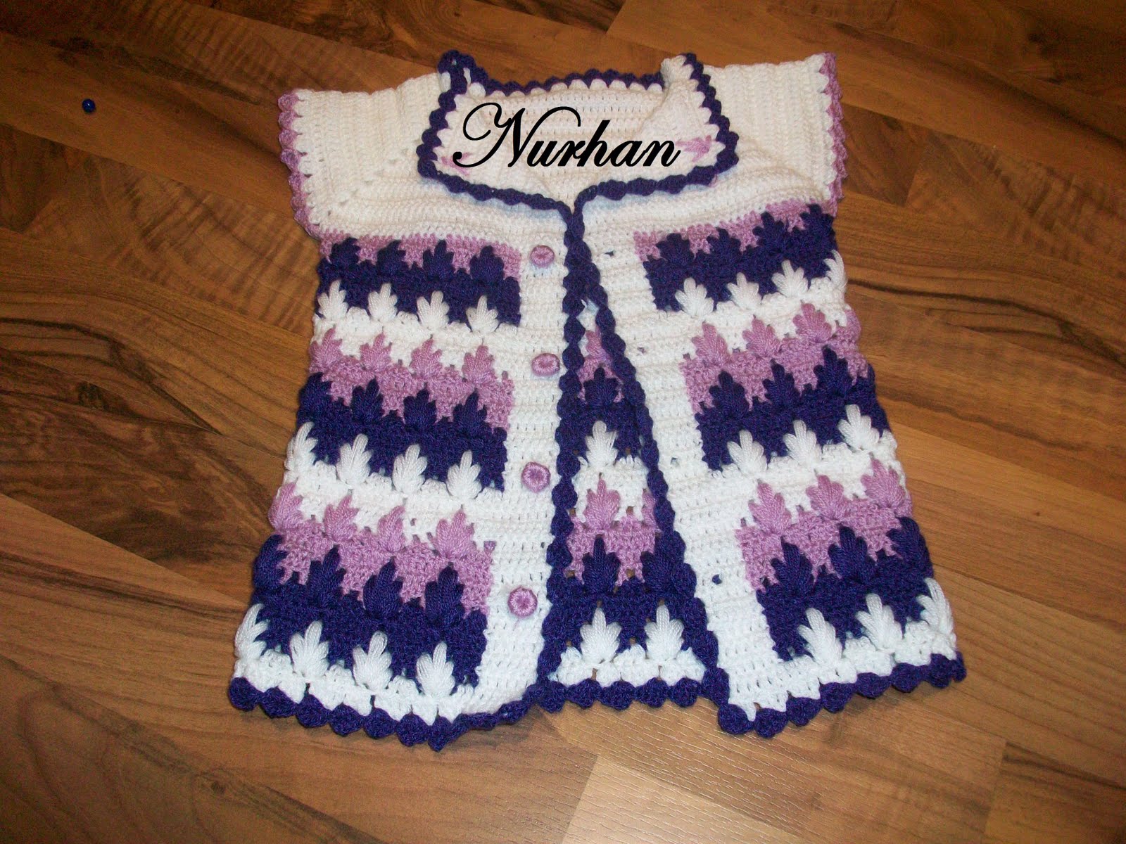 NURECE Tığ işi bebek yeleği