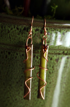 Copper Wrapped Earrings