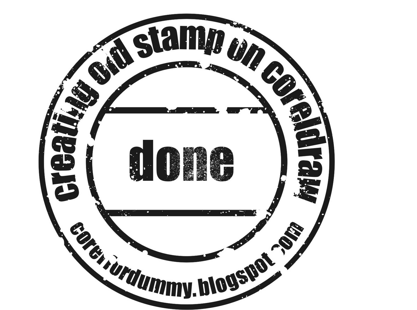 Creating Old Stamp on Coreldraw