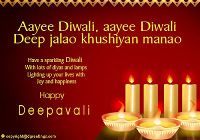 Diwali candle cards