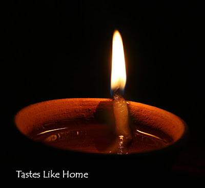 Diwali Decorative Lamps Card