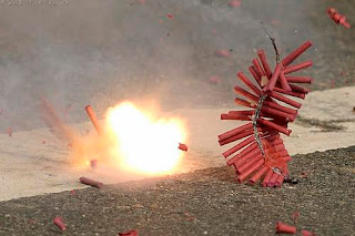 Firecrackers on Diwali