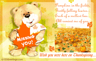 thanksgiving miss you greeting cards