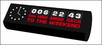 Часы обратного отсчета Weekend Clock Weekend Clock