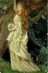 Ofelia. Hughes (1863)