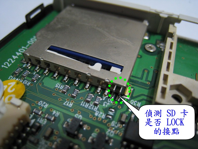 雄 SD card 的 LOCK 開關無效？