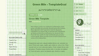 Green Mile Blogger Template