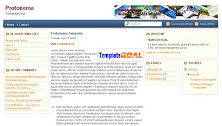 Blogger Template Protonema