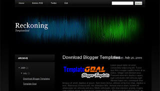 Blogger Template Reckoning