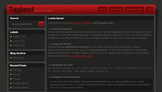 Tagland Blogger Template