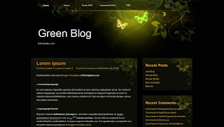 Green Blog Blogger Template