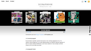 Scrapbook Blogger Template