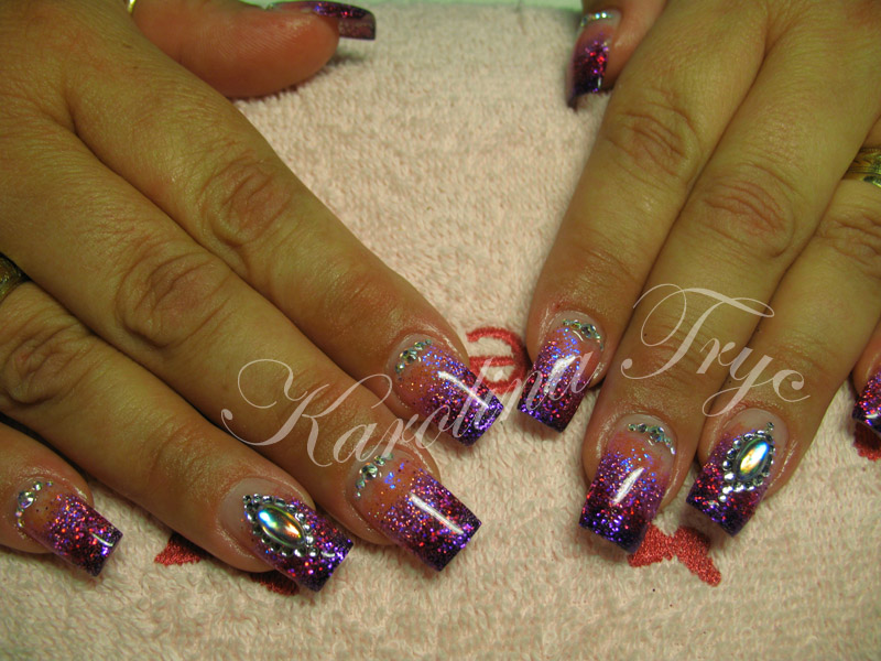 ***NAIL ART *** ACRYLIC *** UV GEL NAILS EXTENSION ***CRYSTAL NAILS