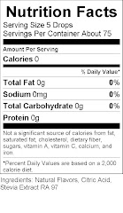 Natrual flavoring concentrate label