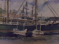 Mystic Sea Port Paul N Norton watercolor print