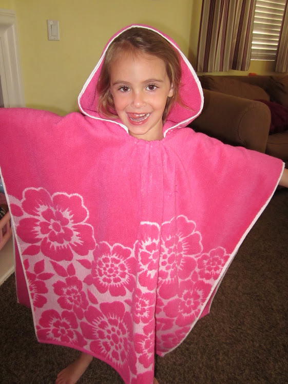 PONCHO Pink floral