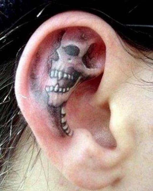 bull skull tattoo. cute skull tattoos.