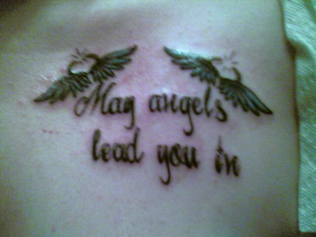 The first of my memorial tattoos is this one for Papa I hope my kids 
