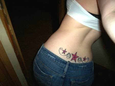 star tattoos on back. If lower ack star tattoos is