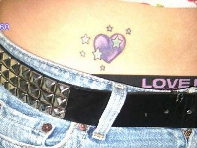 You can most likely see small heart tattoos on girls and they often