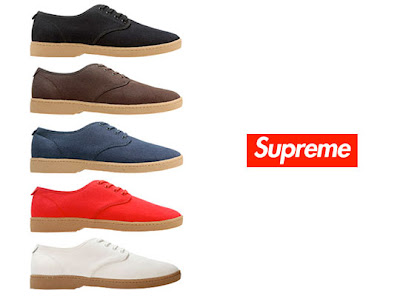 supreme canvas shoes