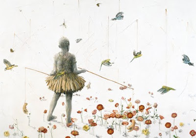 Linn Fernström - Narttfiskare - oil on canvas - 210x300 cm - 2008 @ Lars Bohman Gallery