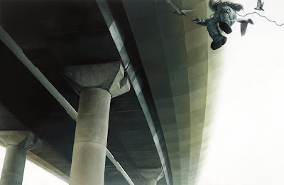 Jeremy Geddes - Freeway - oil on board - 2007