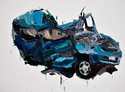 Ben Quilty - Car Painting 1 - oil on linen - 140x190 cm - 2009