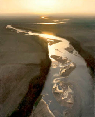 Lisa Grossman - Flatwater II - oil on canvas - 44x36 in - 2010