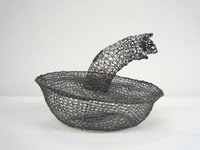 Luise Unger - Wo - Polyester Thread - 22,5x22,5x19cm - 2001