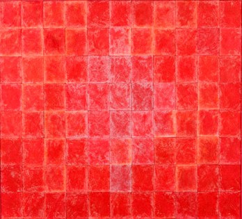 Robert Courtright - Untitled - Collage Construction - paint and paper mounted on wood panel - 40x43,75 in
